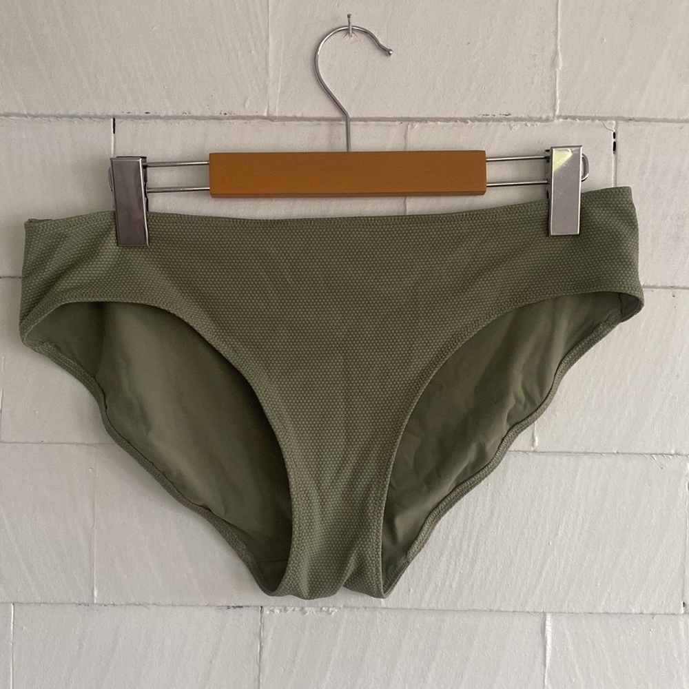 Lululemon Waterside Honeycomb Swim Bottom size L, *Mid Rise, Medium Coverage